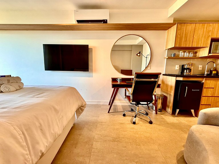 Studio Leblon - Vista Cristo, novo, piscina e gym