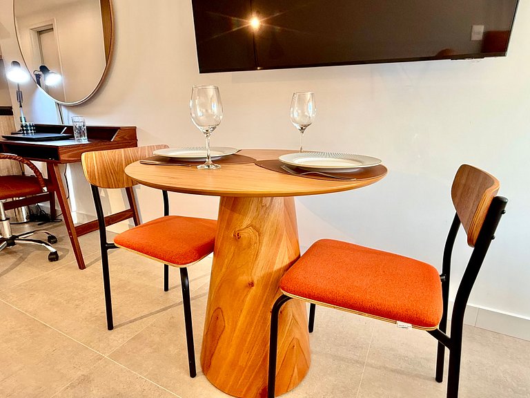 Studio Leblon - Modern with pool and gym.