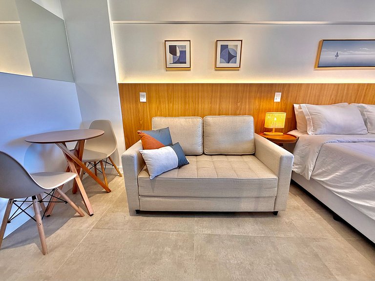 Studio Leblon - Vista Cristo, novo, piscina e gym