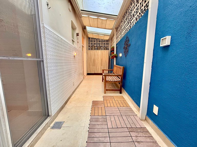 Charmoso com terraço a 5 minutos da praia - Leblon