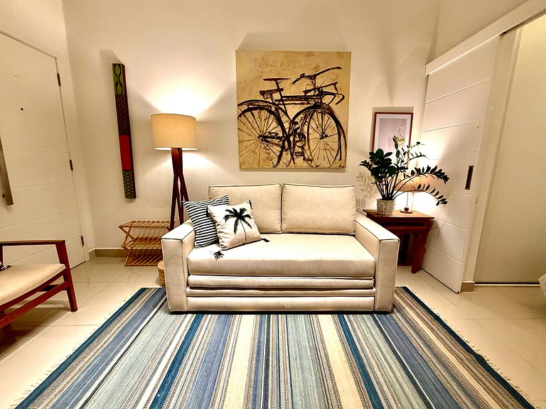 Charmoso com terraço a 5 minutos da praia - Leblon