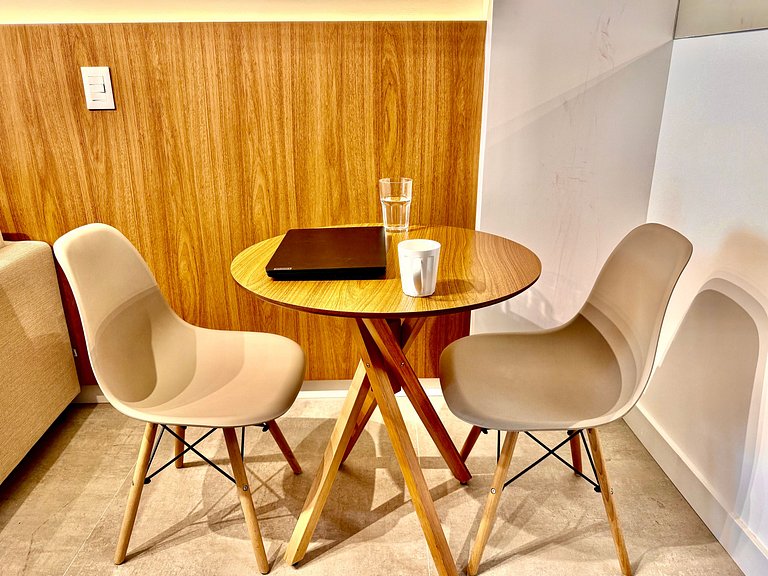 Studio Leblon - Novo, varanda, piscina e gym