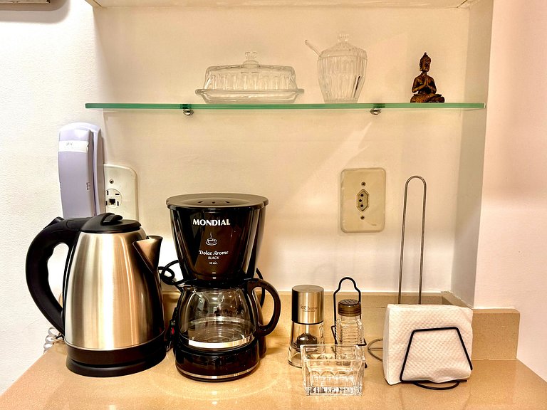 Vista mar e ao lado da praia de Ipanema.