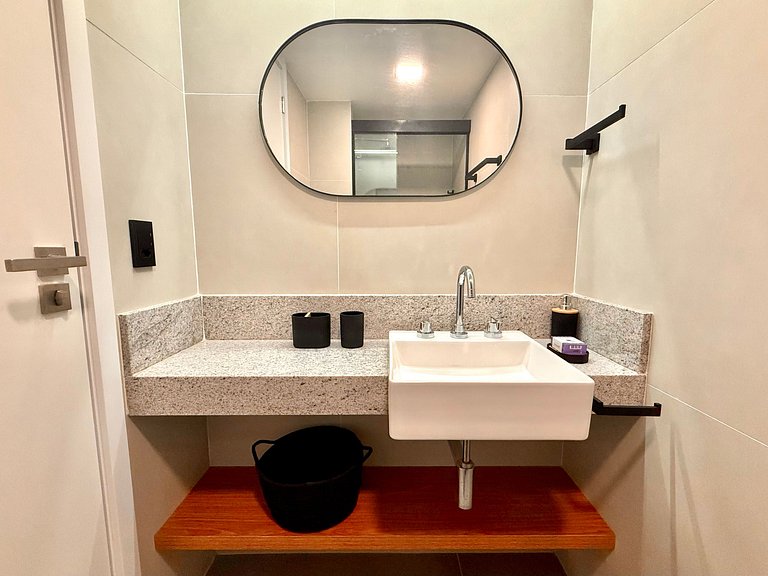 Studio Leblon - Vista Cristo, novo, piscina e gym