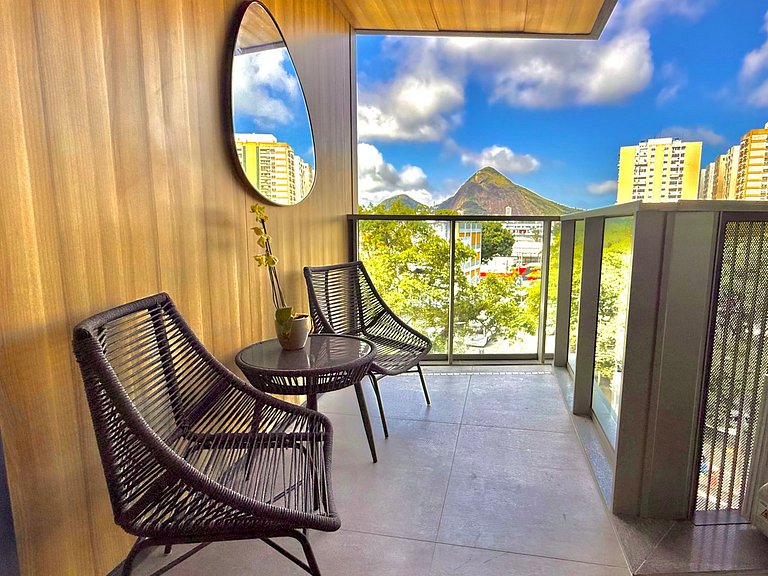 Studio Leblon - Vista Cristo, novo, piscina e gym