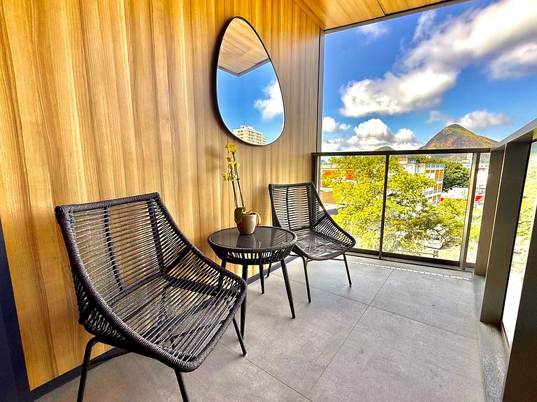 Studio Leblon - Vista Cristo, novo, piscina e gym