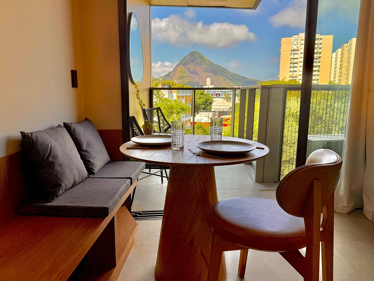 Studio Leblon - Vista Cristo, novo, piscina e gym