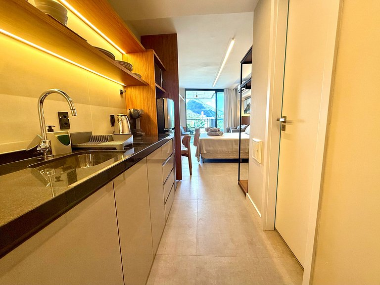 Studio Leblon - Vista Cristo, novo, piscina e gym