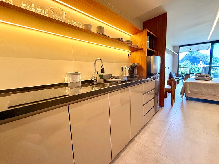 Studio Leblon - Vista Cristo, novo, piscina e gym