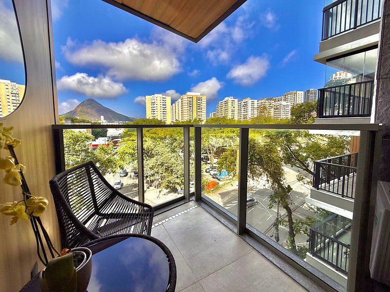 Studio Leblon - Vista Cristo, novo, piscina e gym