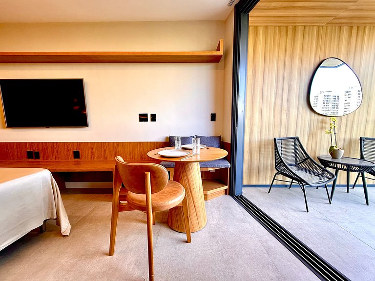 Studio Leblon - Vista Cristo, novo, piscina e gym