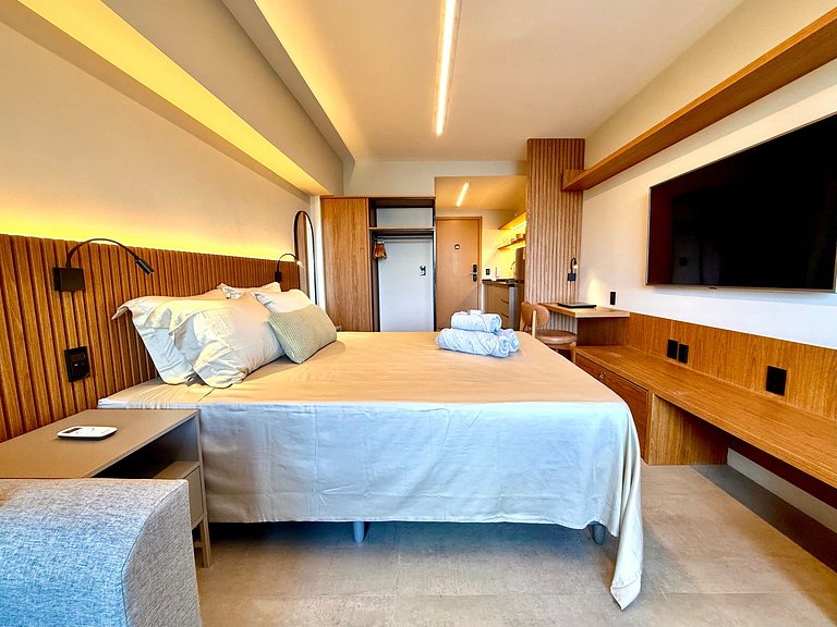 Studio Leblon - Vista Cristo, novo, piscina e gym