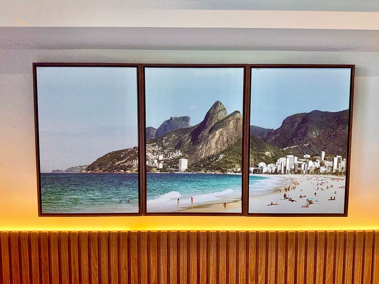 Studio Leblon - Vista Cristo, novo, piscina e gym