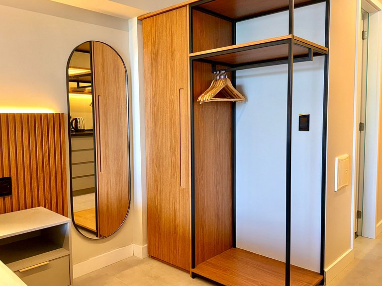 Studio Leblon - Vista Cristo, novo, piscina e gym