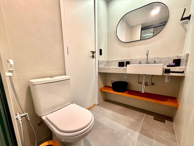 Studio Leblon - Vista Cristo, novo, piscina e gym