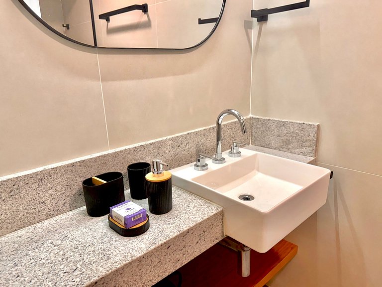 Studio Leblon - Vista Cristo, novo, piscina e gym