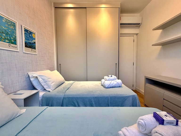 Wi-Fi rápido, recepção 24h e garagem - Leblon