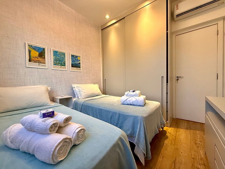 Wi-Fi rápido, recepção 24h e garagem - Leblon