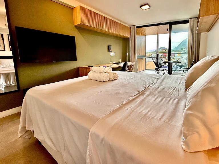 Studio Leblon - Vista Cristo, novo, piscina e gym