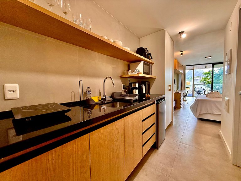 Studio Leblon - Vista Cristo, novo, piscina e gym