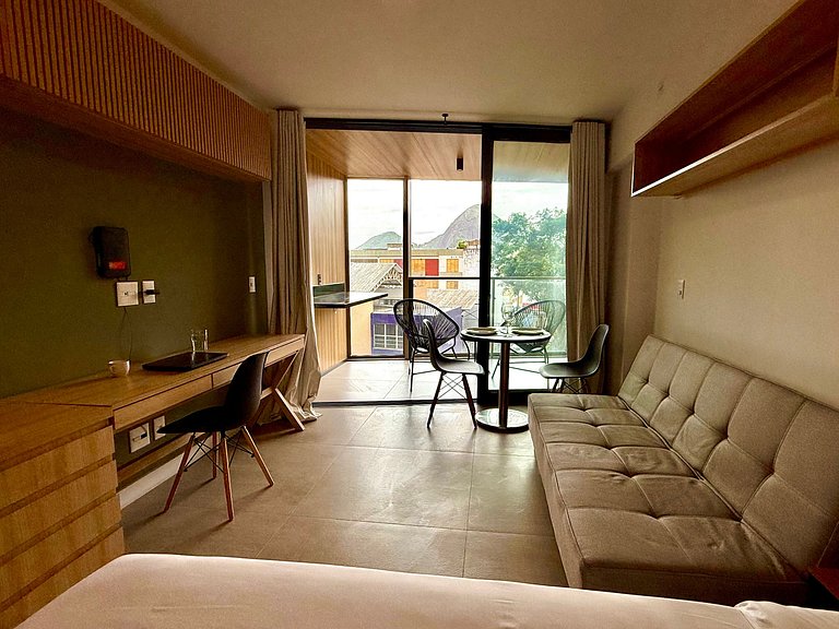 Studio Leblon - Vista Cristo, novo, piscina e gym