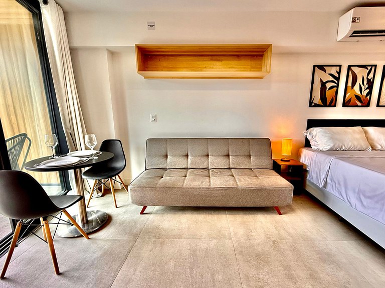 Studio Leblon - Vista Cristo, novo, piscina e gym