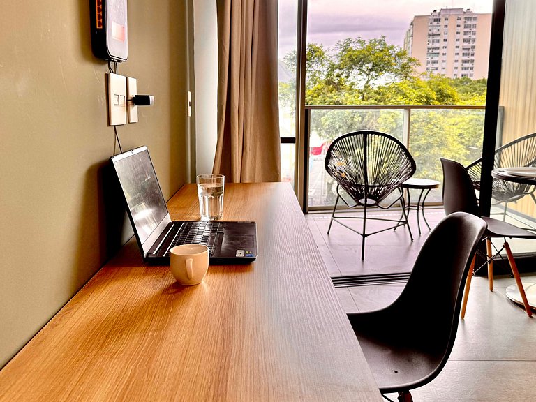 Studio Leblon - Vista Cristo, novo, piscina e gym