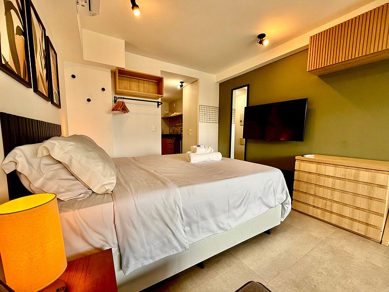 Studio Leblon - Vista Cristo, novo, piscina e gym