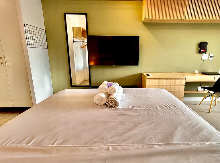 Studio Leblon - Vista Cristo, novo, piscina e gym