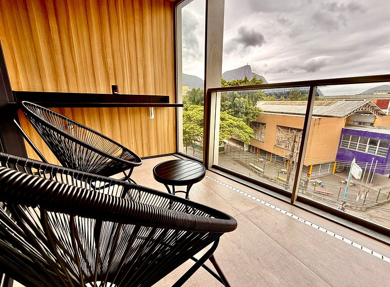 Studio Leblon - Vista Cristo, novo, piscina e gym