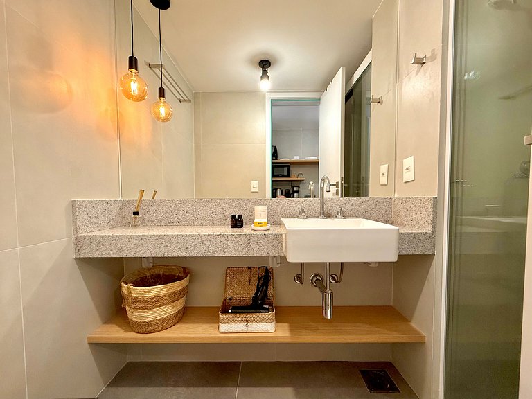 Studio Leblon - Vista Cristo, novo, piscina e gym