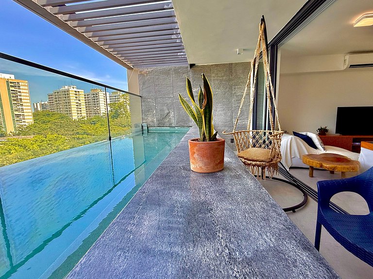 Piscina privativa, Vista Cristo e recepção 24h