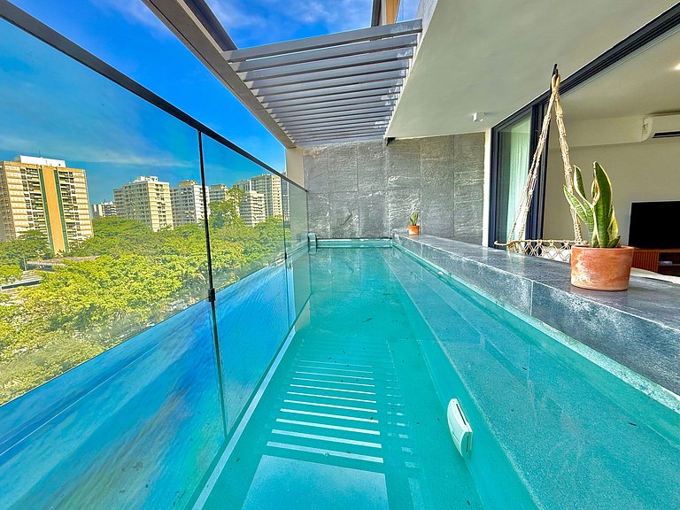 Piscina privativa, Vista Cristo e recepção 24h