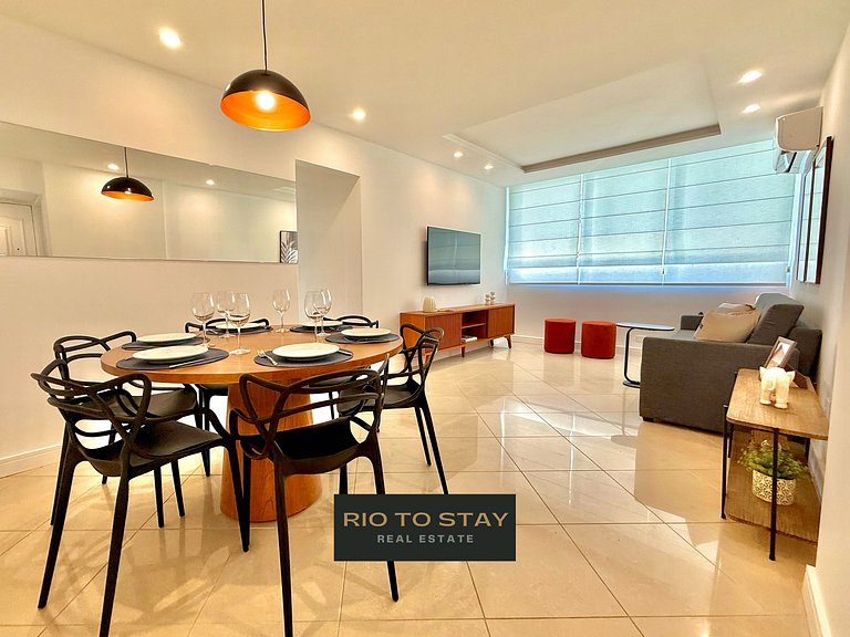 3 quartos, recepção 24h e garagem - Leblon