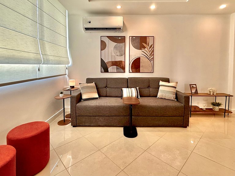 3 quartos, recepção 24h e garagem - Leblon