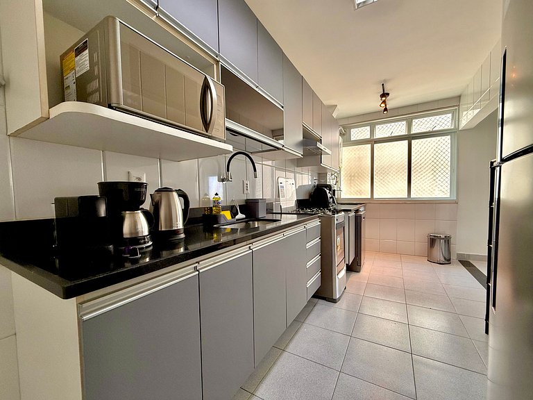 3 quartos, recepção 24h e garagem - Leblon