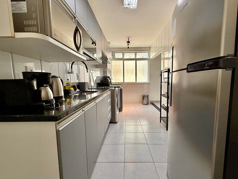 3 quartos, recepção 24h e garagem - Leblon