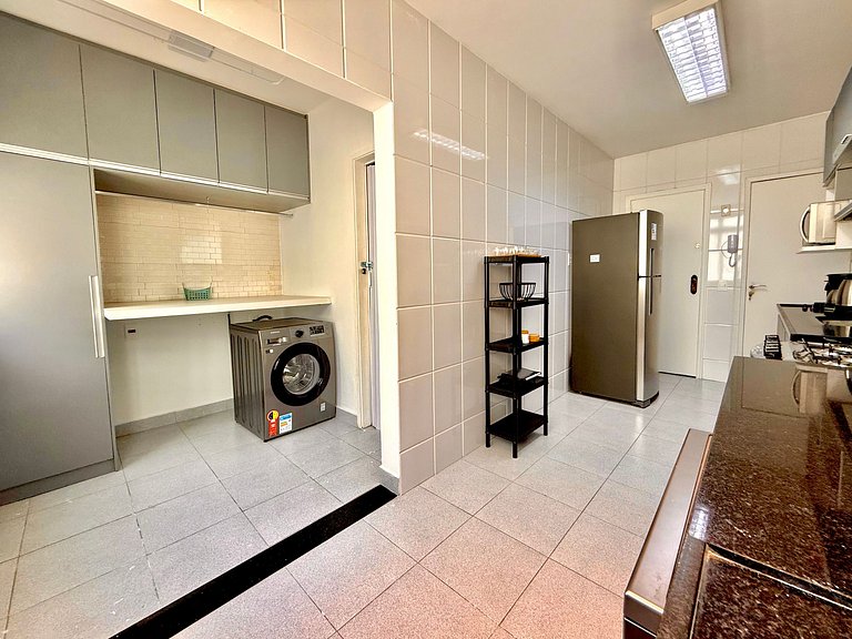 3 quartos, recepção 24h e garagem - Leblon