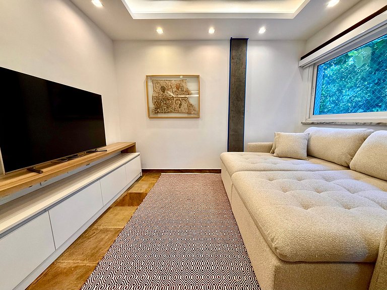 Frente mar, 3 quartos, recepção 24h - Praia Leblon