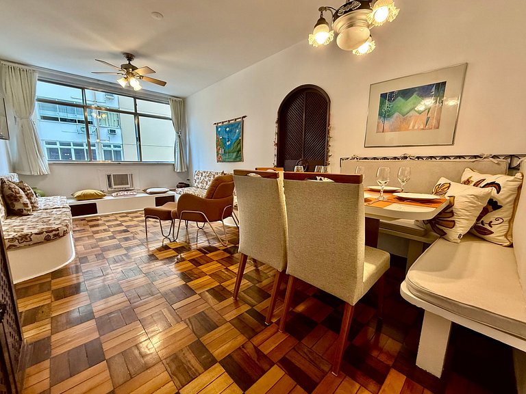 3 quartos, recepção 24h e aconchegante - Leblon