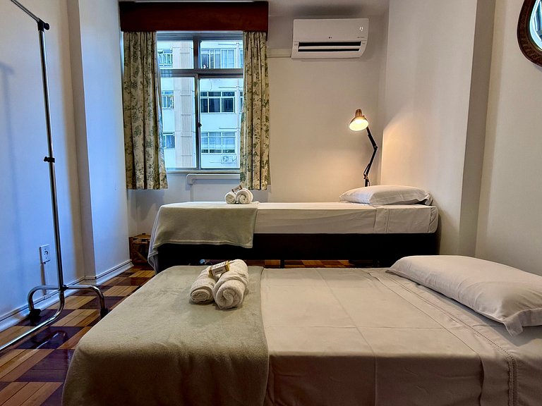 3 quartos, recepção 24h e aconchegante - Leblon