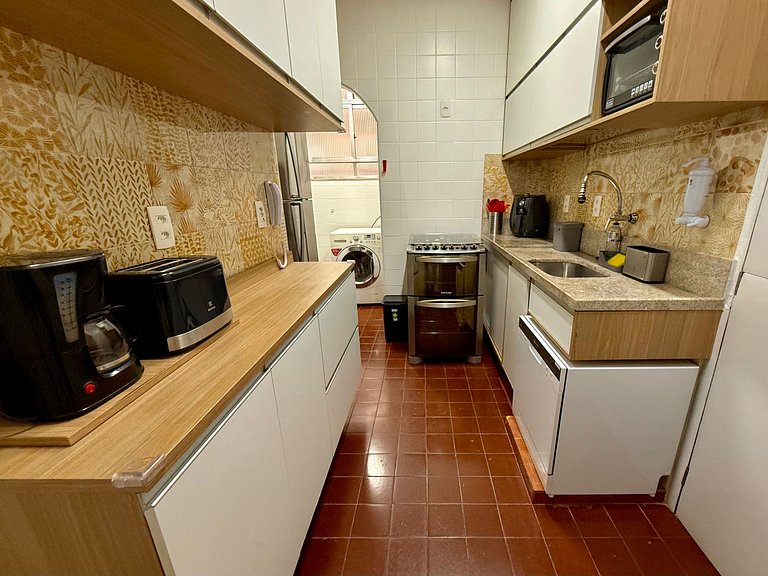 3 quartos, recepção 24h e aconchegante - Leblon