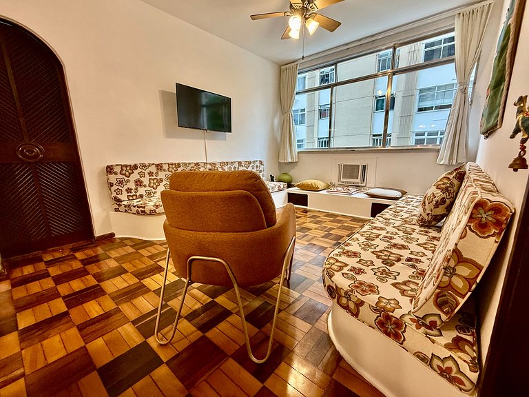 3 quartos, recepção 24h e aconchegante - Leblon