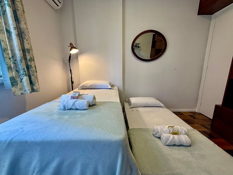 3 quartos, recepção 24h e aconchegante - Leblon