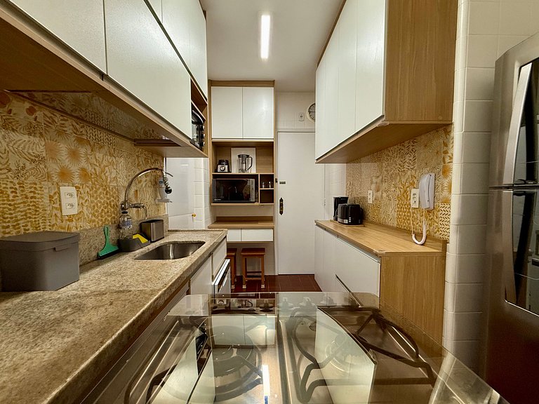 3 quartos, recepção 24h e aconchegante - Leblon