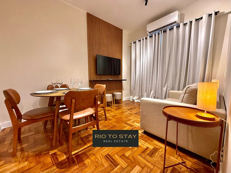 2 minutos da praia + recepção 24h - Leblon