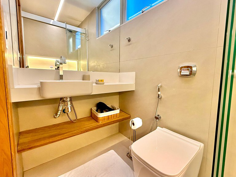 2 minutos da praia + recepção 24h - Leblon