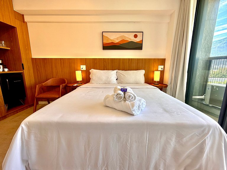 Studio Leblon - Vista Cristo, novo, piscina e gym