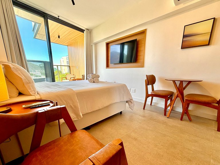 Studio Leblon - Vista Cristo, novo, piscina e gym