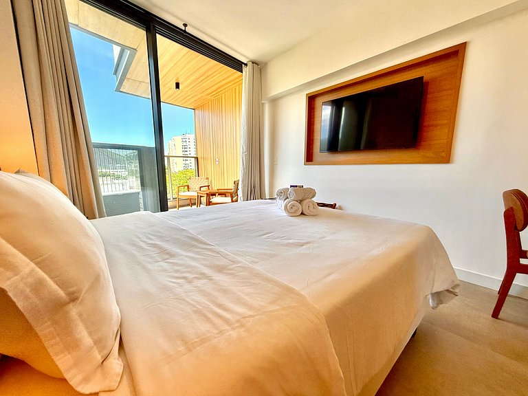 Studio Leblon - Vista Cristo, novo, piscina e gym